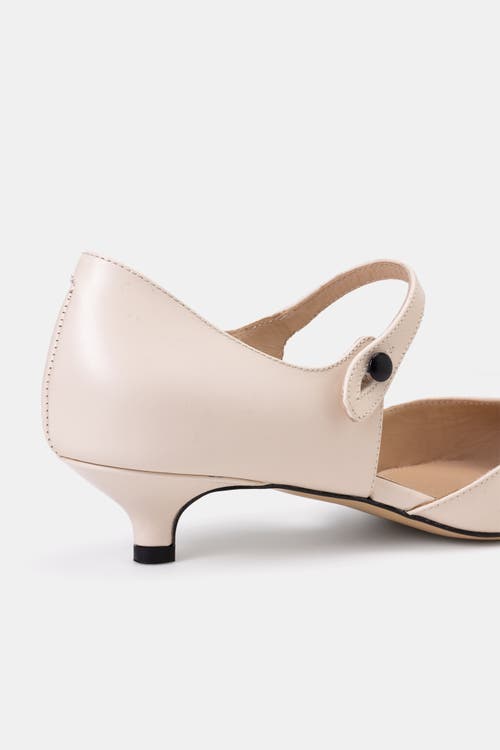 Bells & Becks Nadia Kitten Heel Mary Jane Pump In Pink