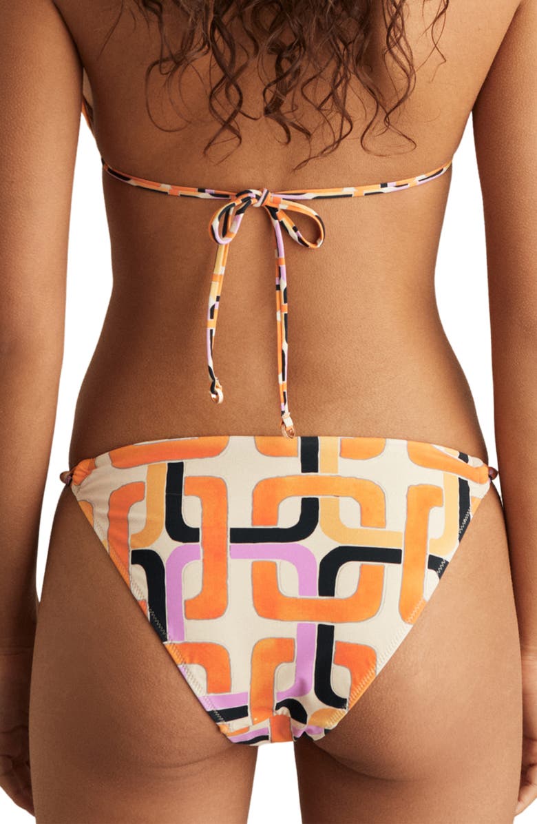 Reiss Wynee Bikini Bottoms, Alternate, color, Orange