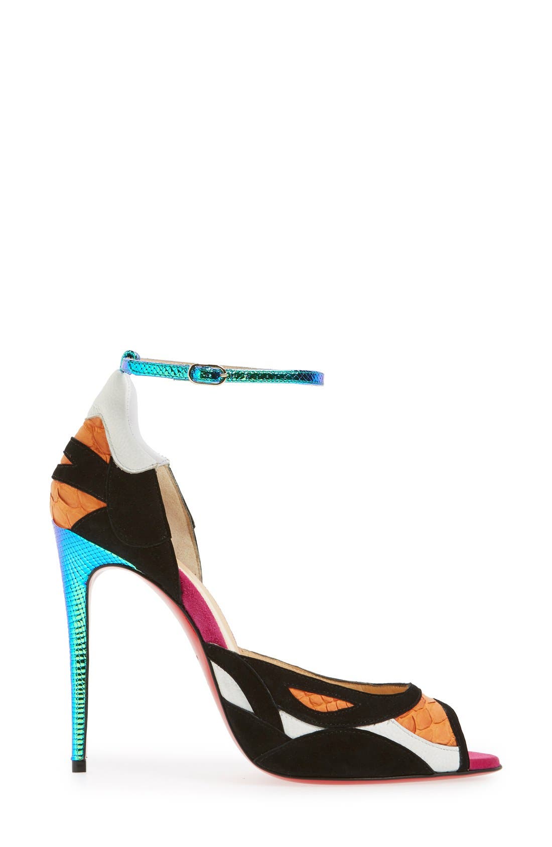 Christian Louboutin 'Discodeporte' Genuine Python Ankle Strap Pump ...