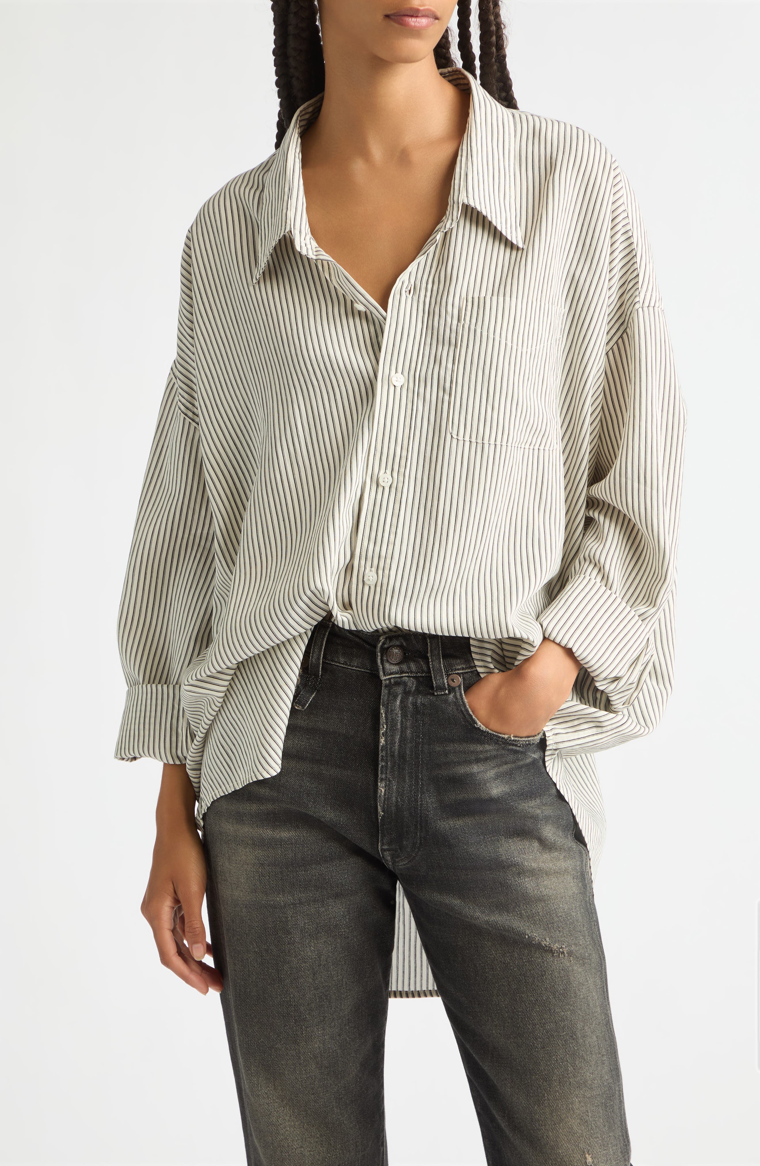 selected WHITE AND BLACK STRIPE