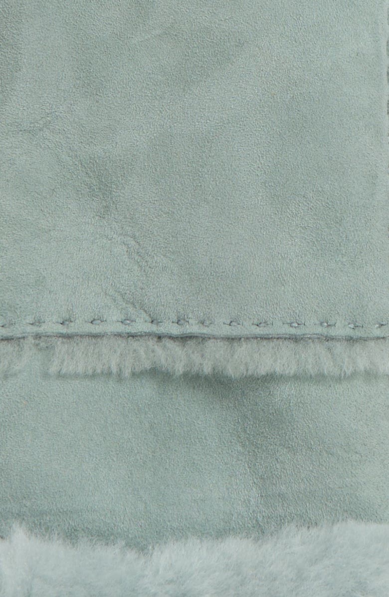 UGG<sup>®</sup> Seamed Touchscreen Compatible Genuine Shearling Gloves, Alternate, color, Grey Mist