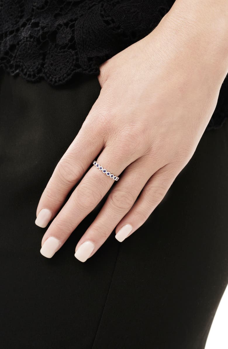 Bony Levy El Mar Blue Sapphire Eternity Ring, Alternate, color, Blue