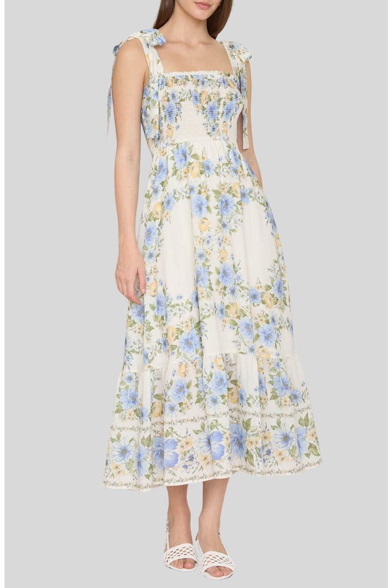 Blu Pepper Floral Midi Dress - Blue Multi