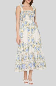 Blu Pepper Floral Midi Dress