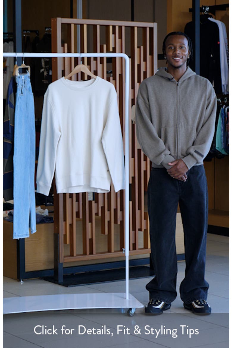 Dover Crewneck Sweatshirt with Leather Elbow Patches video