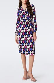 Diane von Furstenberg Bogna Long Sleeve Dress