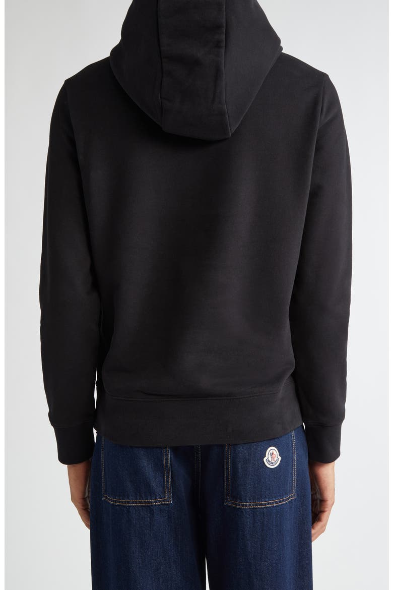 Logo Patch Hoodie, Alternate, color, BLACK