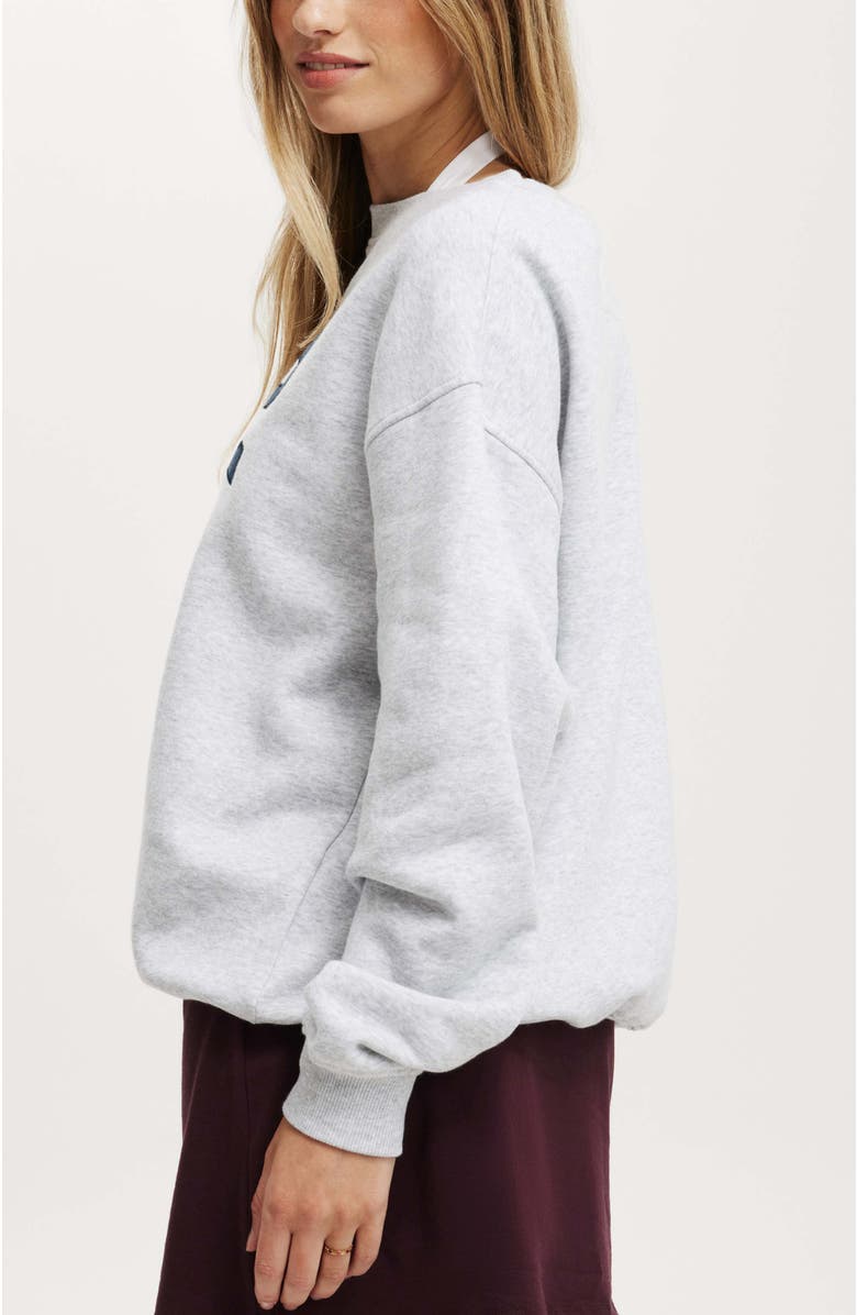 Cotton On Women's Classic Fleece Graphic Crew Sweatshirt, Alternate, color, 