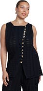 ELOQUII Pointelle Stitch Sweater Vest