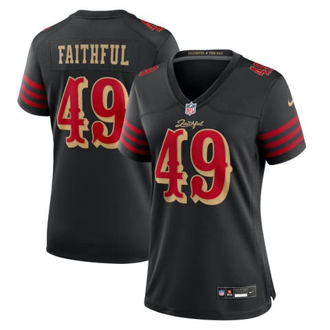 Women's Nike The Faithful Black San Francisco 49ers 2025 Rivalries Collection Game Jersey