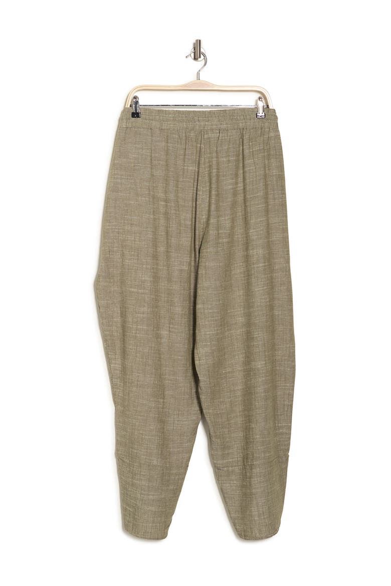 Tulip Hem Linen Jogger Pants, Alternate, color, OLIVE OLCDY
