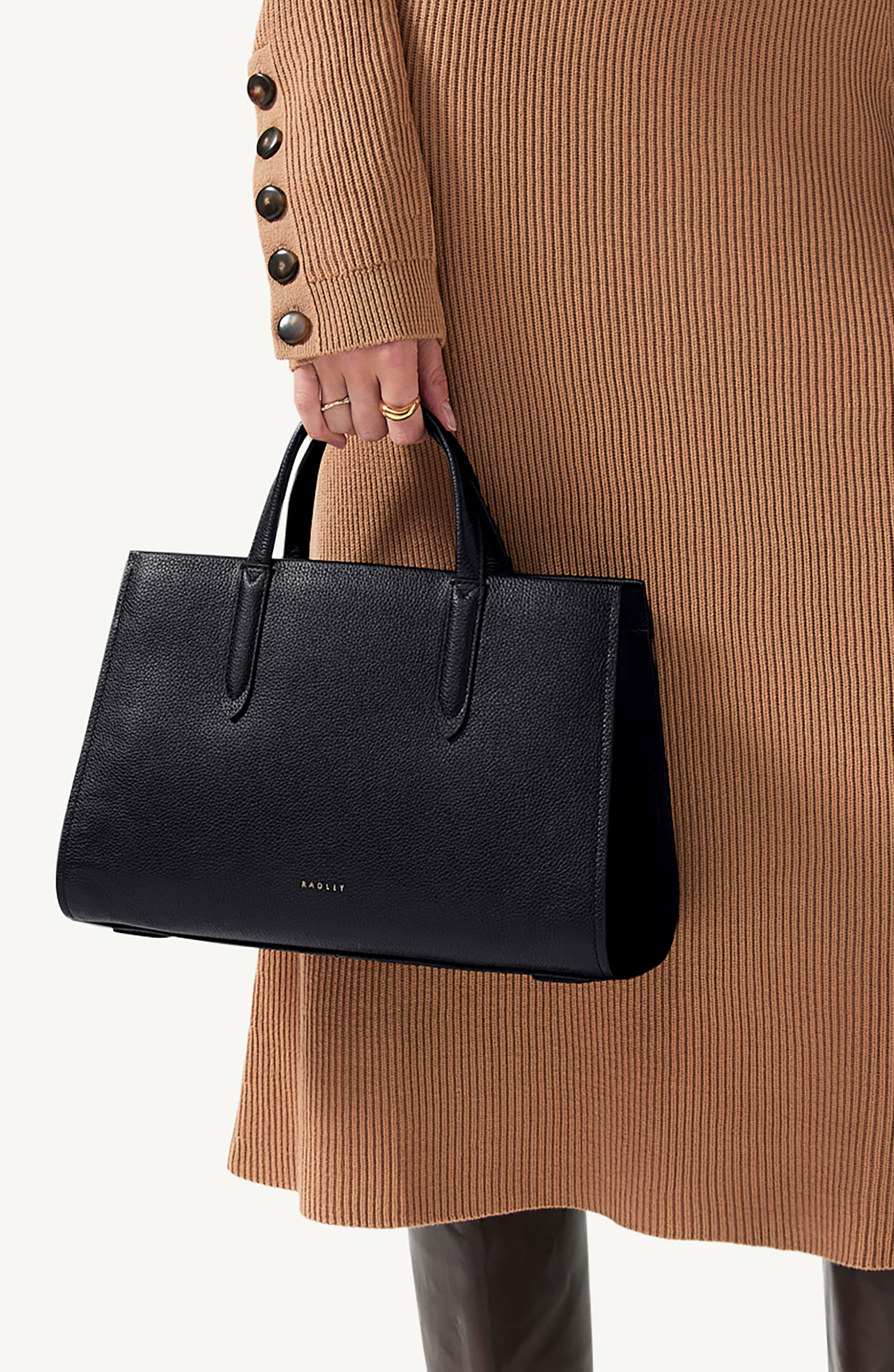 Radley Arlington Court Medium Zip Around Bag, Alternate, color, Black