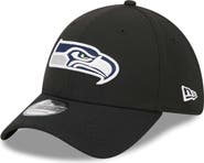 New Era Men's New Era Black Seattle Seahawks Main 39THIRTY Flex Hat