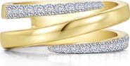 Lafonn Two-Tone Simulated Diamond Wrap Ring