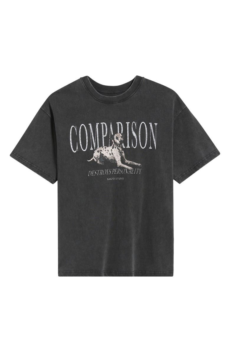 SANTO STUDIO No Comparison Graphic T-Shirt, Alternate, color, Vintage Black