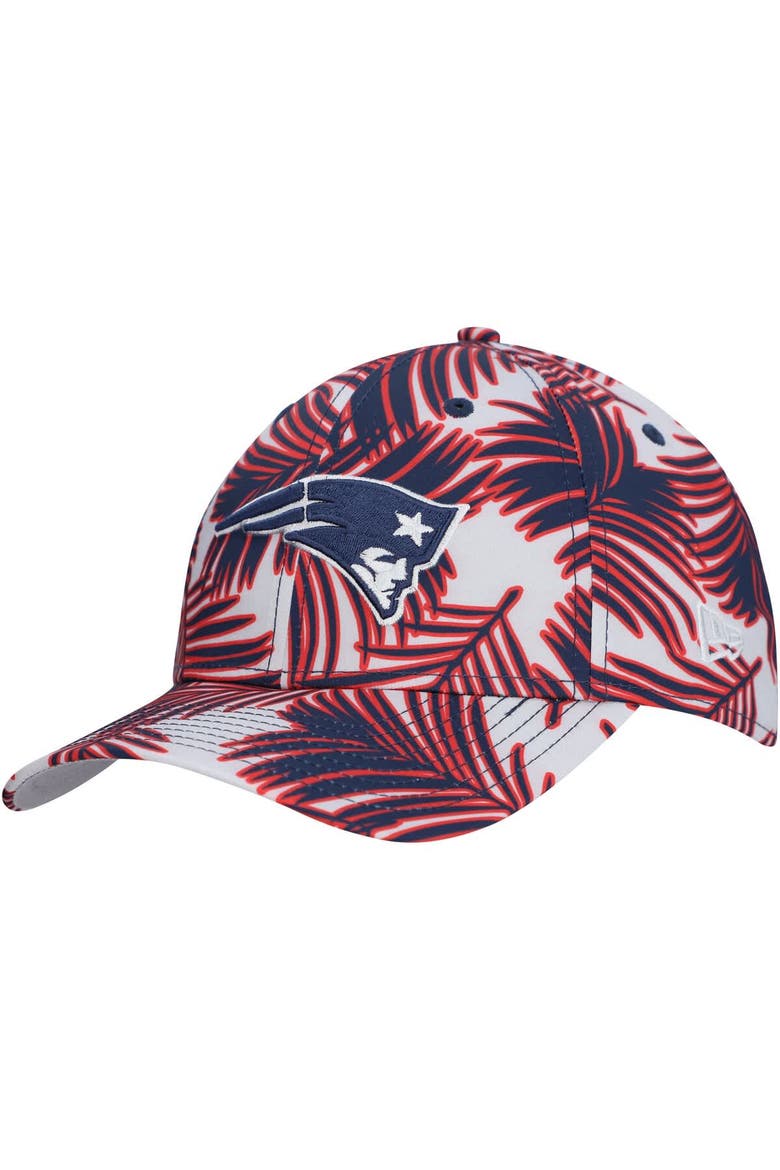 Men's New Era Gray New England Patriots Palms 39THIRTY Flex Hat, Main, color, Gray