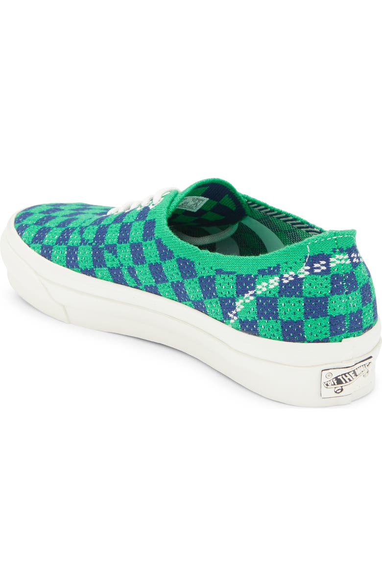 Vans Authentic 44 EK Sneaker, Alternate, color, Punk Check Green/Navy
