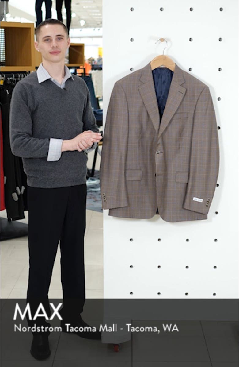 Flynn Classic Houndstooth Wool Sport Coat, sales video thumbnail