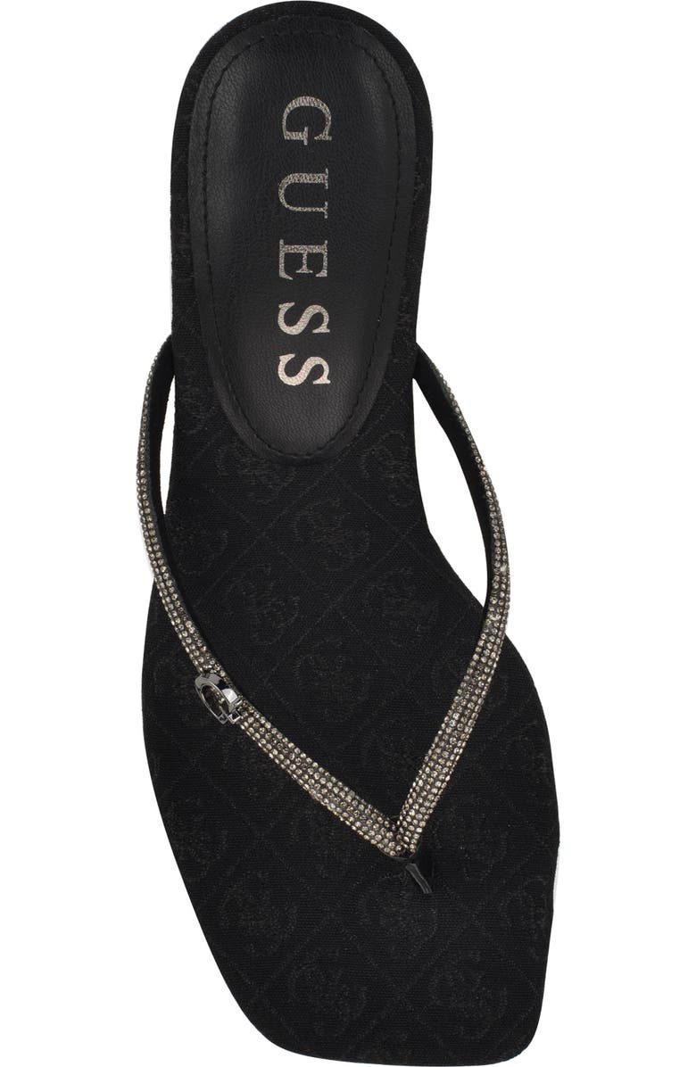 GUESS Crystal Embellished Sandal, Alternate, color,