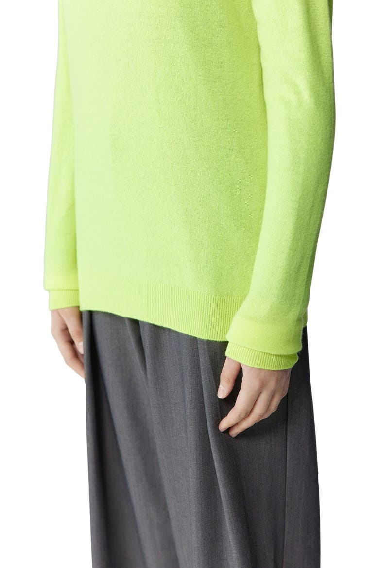 Essential Cashmere Crewneck Sweater, Alternate, color, sunny lime