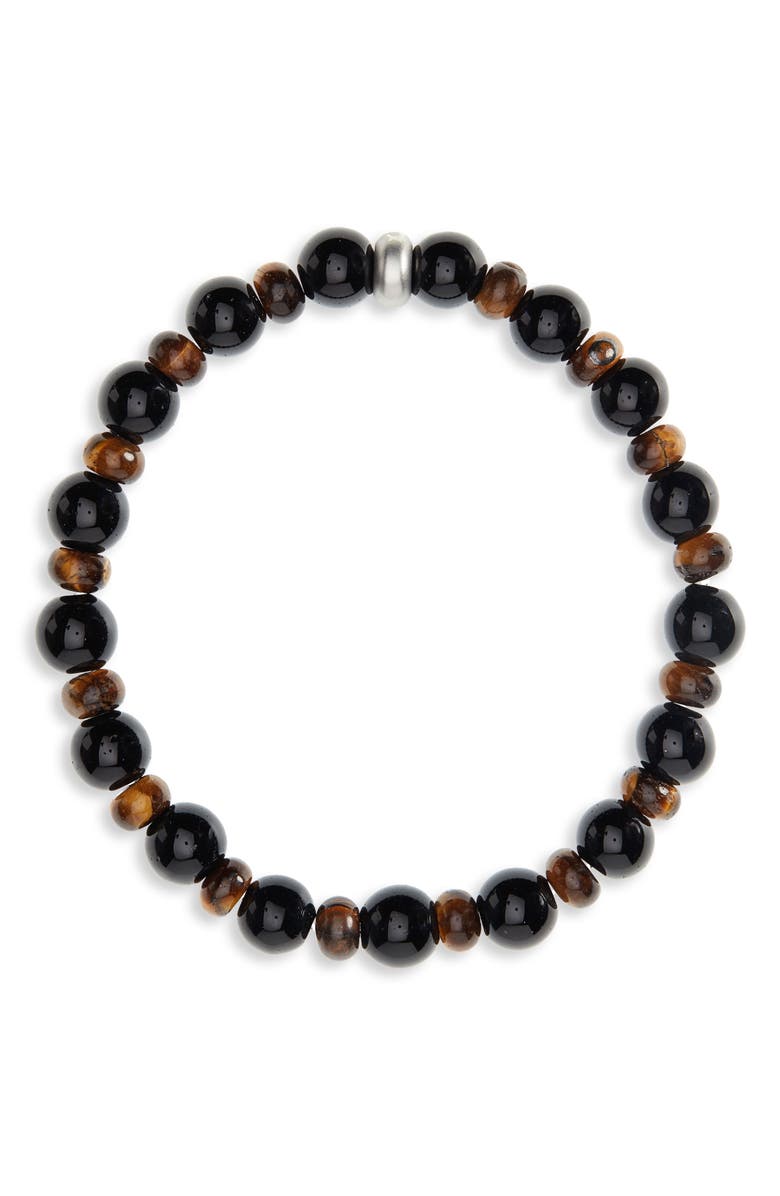 NORDSTROM MEN'S SHOP Stone Bead Bracelet, Main, color, 