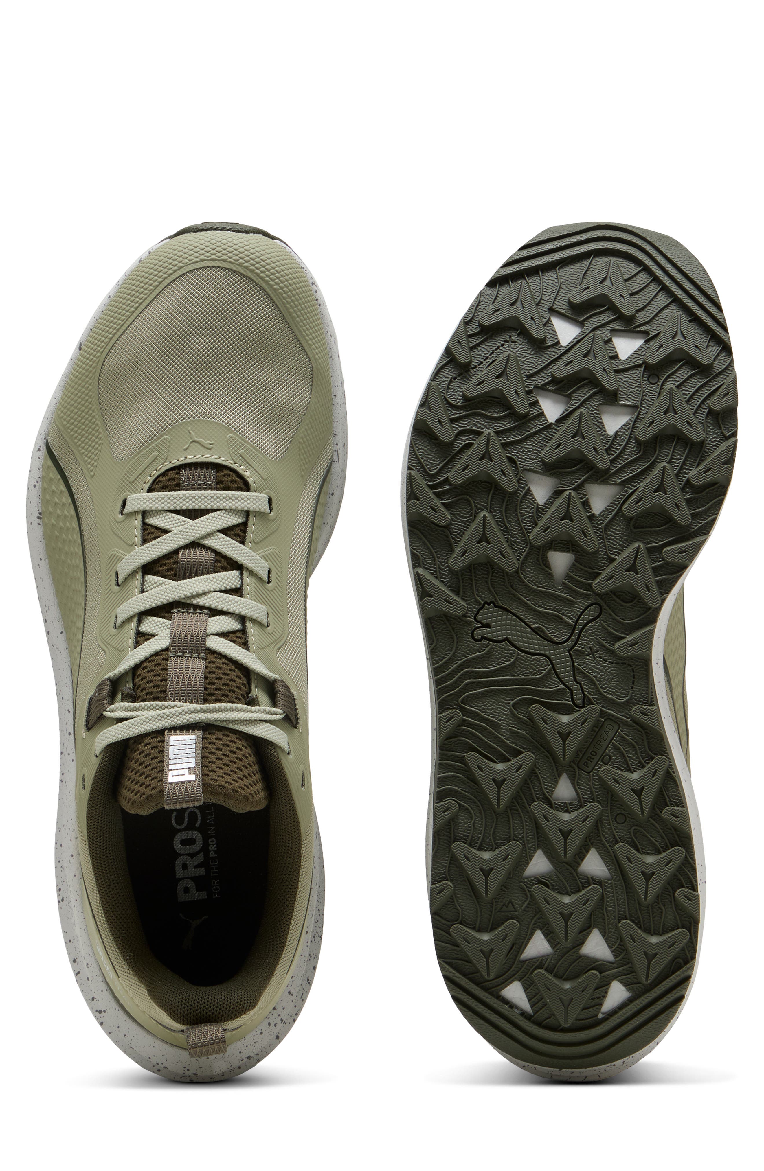 PUMA Flare Pro Trail Running Shoe, Alternate, color, Dark Olive/ Lux Army/ Desert