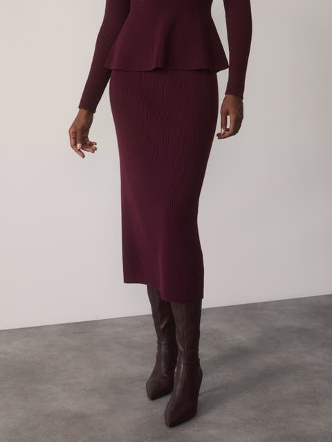 Varese Merino Cotton Blend Skirt