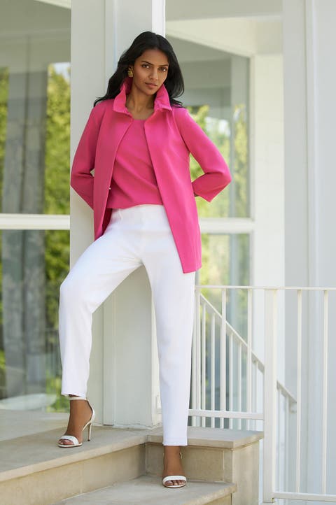 Heritage Ruffle Neck Deco Crepe Jacket