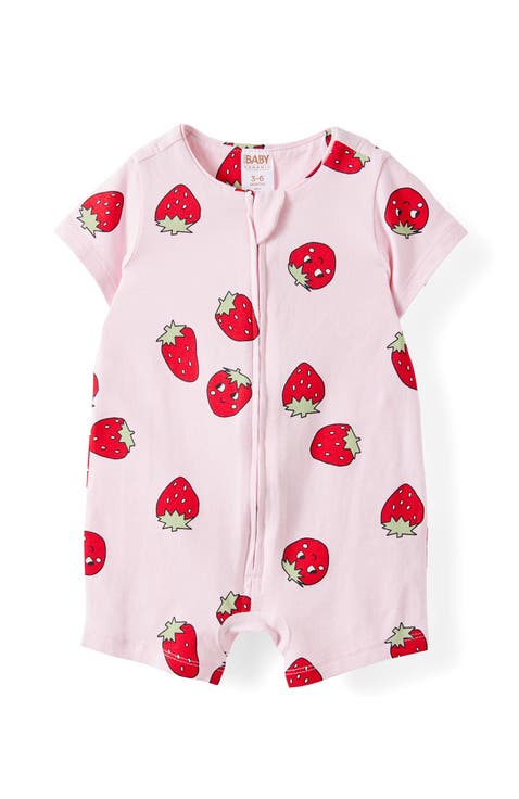 The Billie Short Sleeve Zip Romper