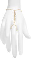 VIDAKUSH Faux Pearl Cluster Hand Chain
