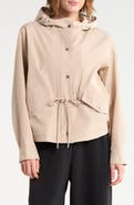 DKNY Crop Drawstring Hem Jacket