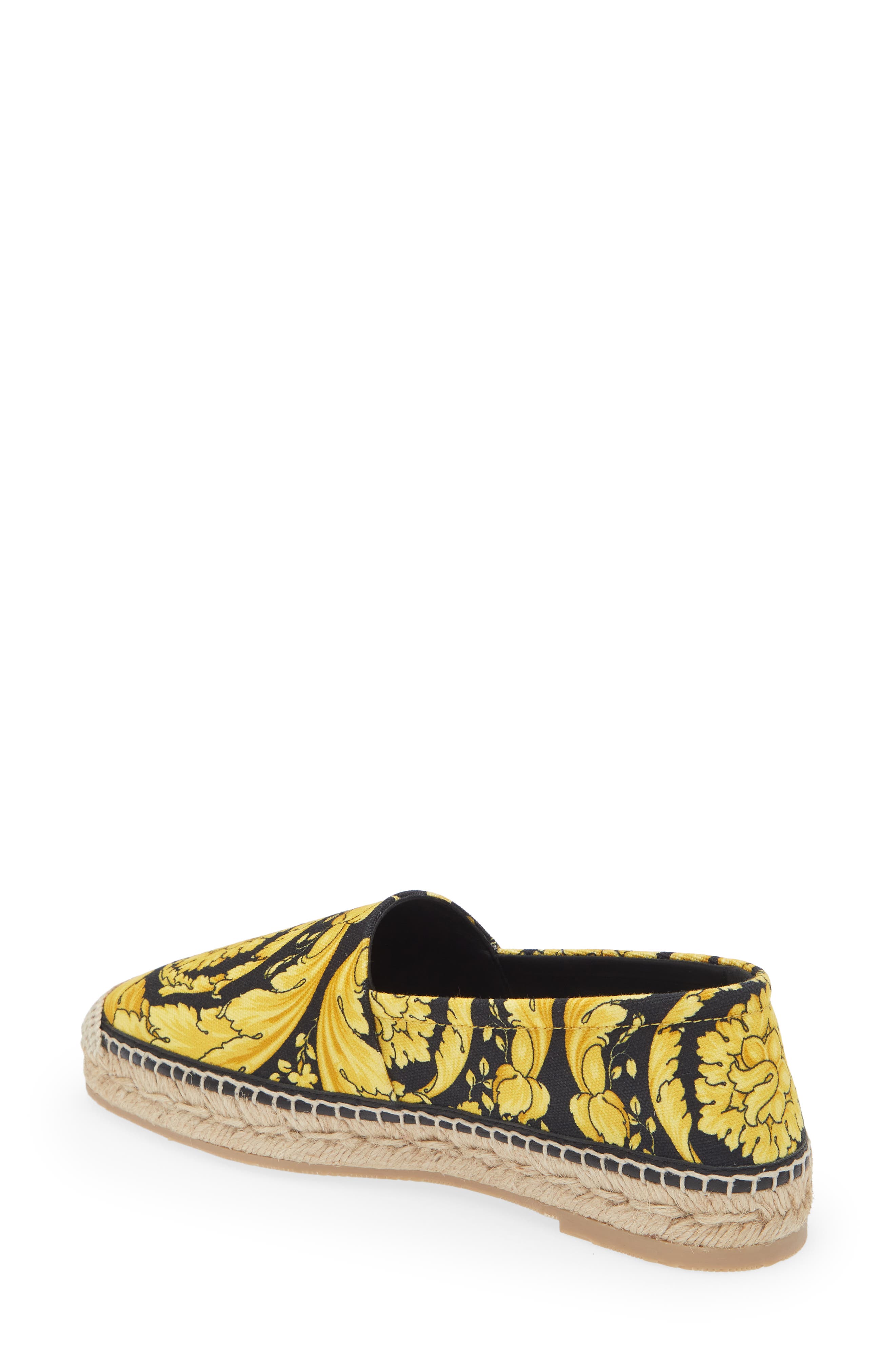 Versace Barocco Print Espadrille, Alternate, color, 