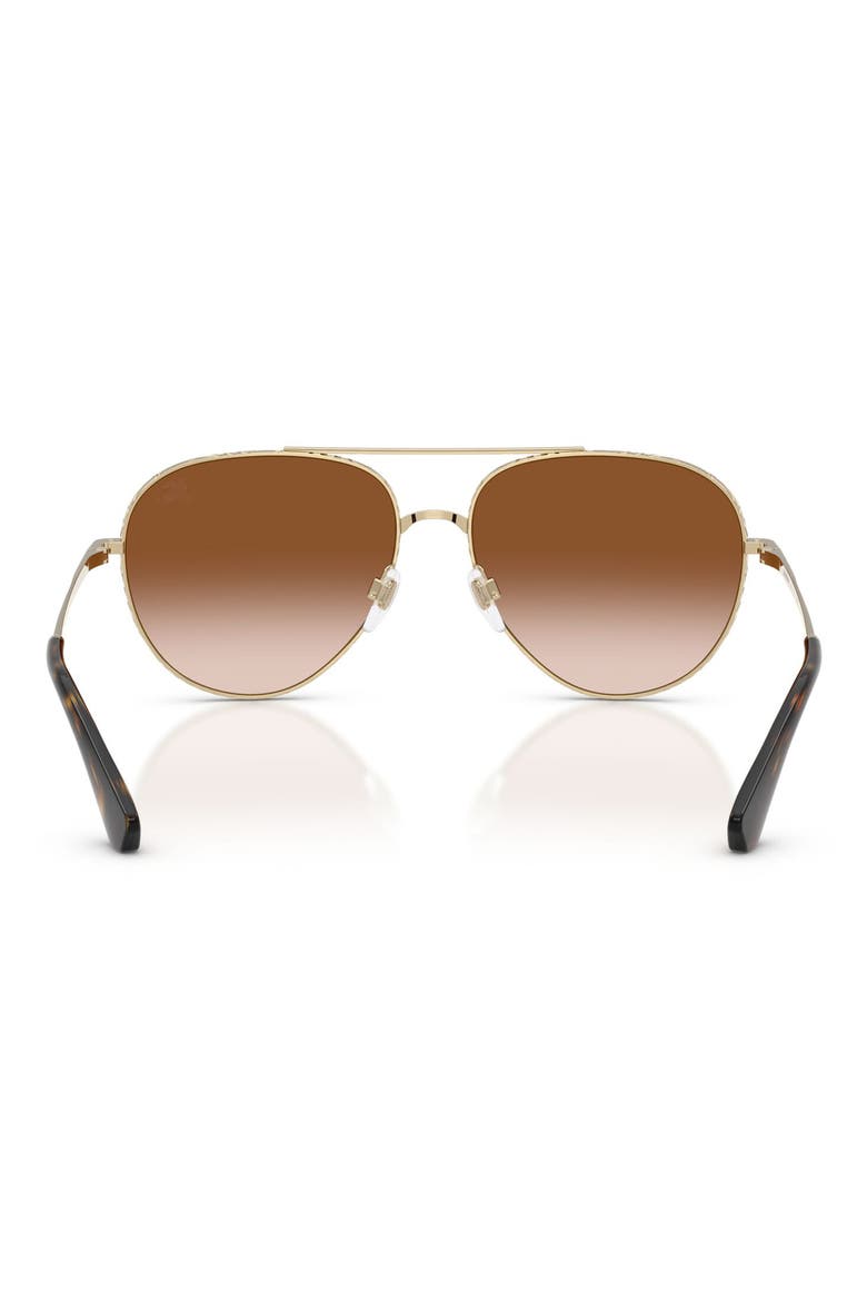 59mm Pilot Sunglasses, Alternate, color, LIGHT GOLD / BROWN GRADIENT