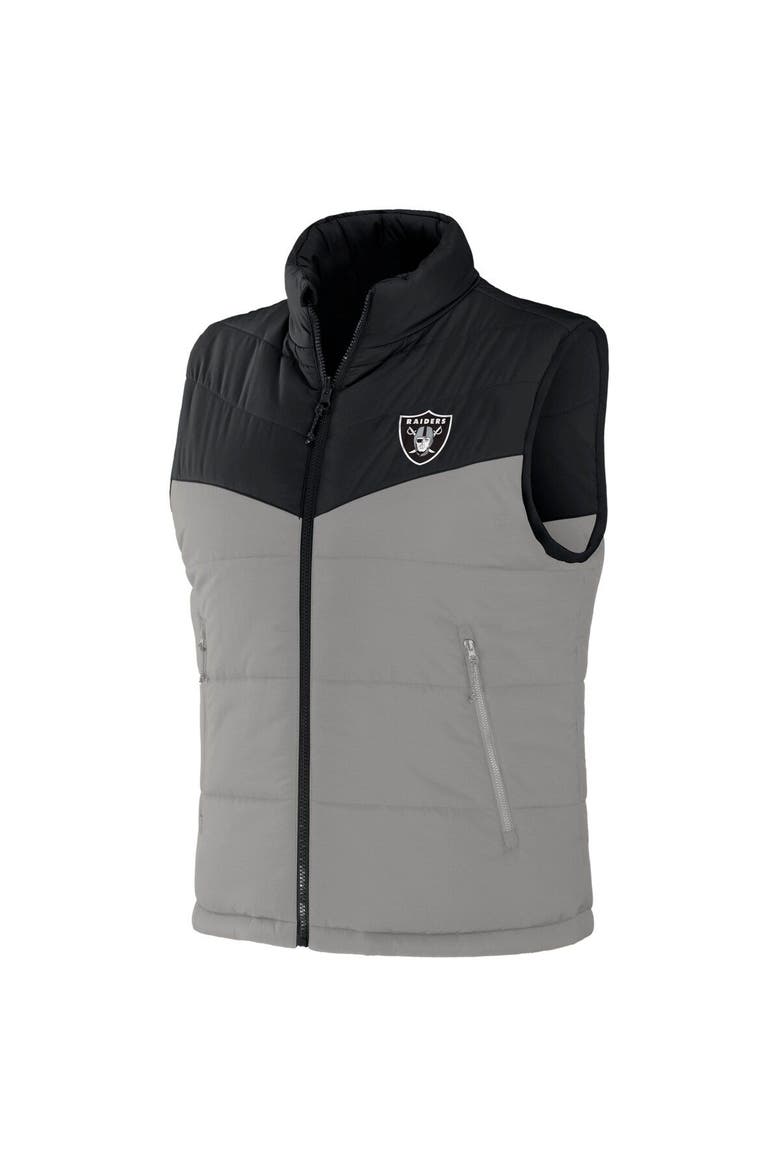 Men's NFL x Darius Rucker Collection by Fanatics Black Las Vegas Raiders Colorblocked Full-Zip Vest, Alternate, color, Black