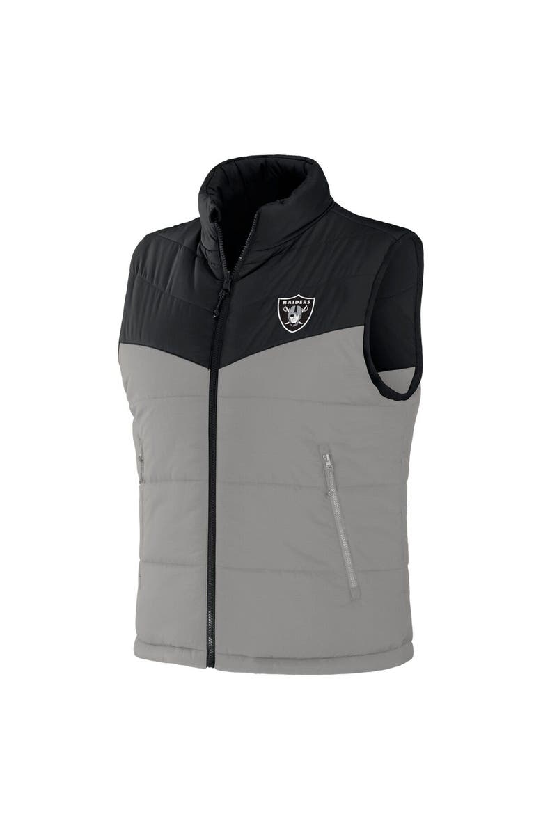 NFL X DARIUS RUCKER Men's NFL x Darius Rucker Collection by Fanatics Black Las Vegas Raiders Colorblocked Full-Zip Vest, Alternate, color, Black