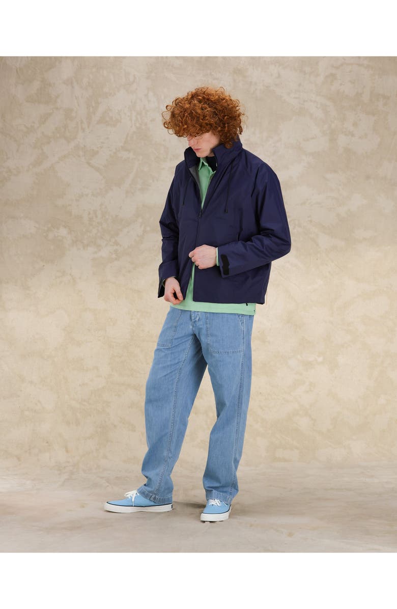 Fortela Walking Waterproof Nylon Jacket, Alternate, color, Navy Blue