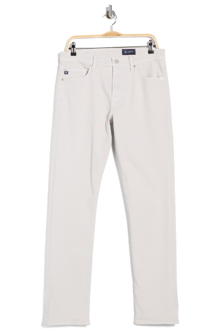 Everett Slim Straight Jeans, Alternate, color, SILVER FOG