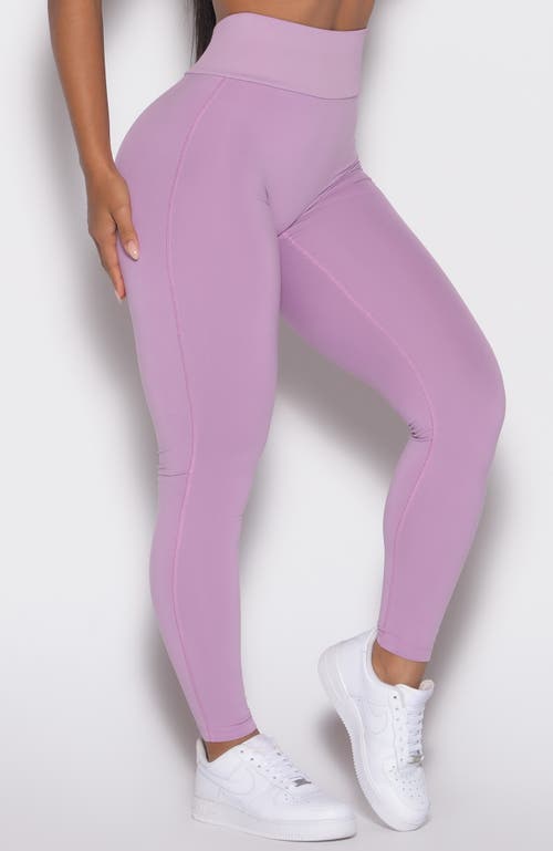 Bombshell Sportswear Figure Butt Lift Leggings In Purple
