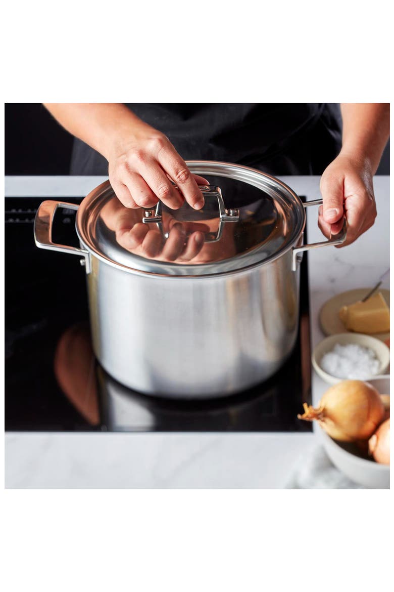 Essential 5-Ply 8-Quart Stainless Steel Stockpot & Lid, Alternate, color, STAINLESS STEEL