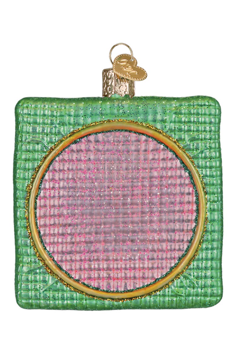 Dear Santa Ornament, Alternate, color, GREEN/ PINK