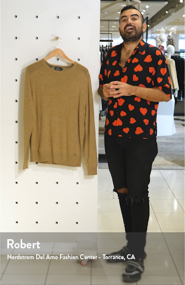 Hawtrey Regular Fit Crewneck Wool Sweater, sales video thumbnail