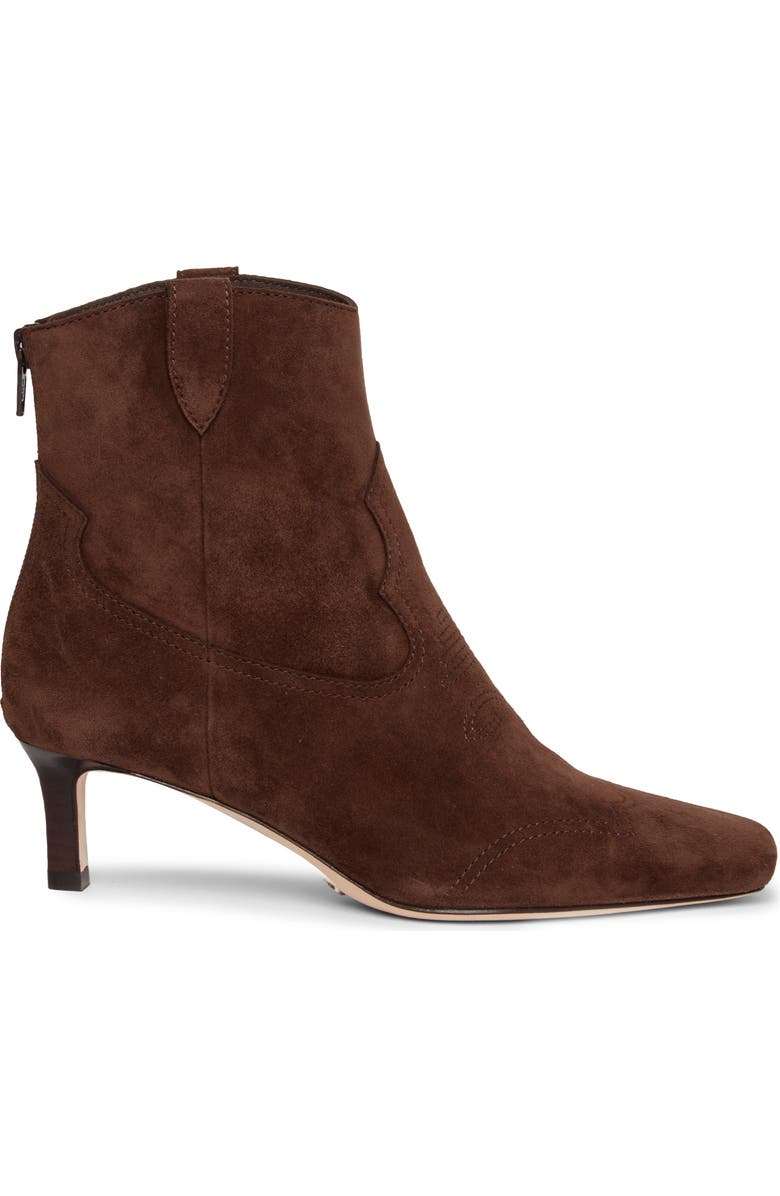 PAIGE Adelyn Kitten Heel Western Boot, Alternate, color, Chocolate