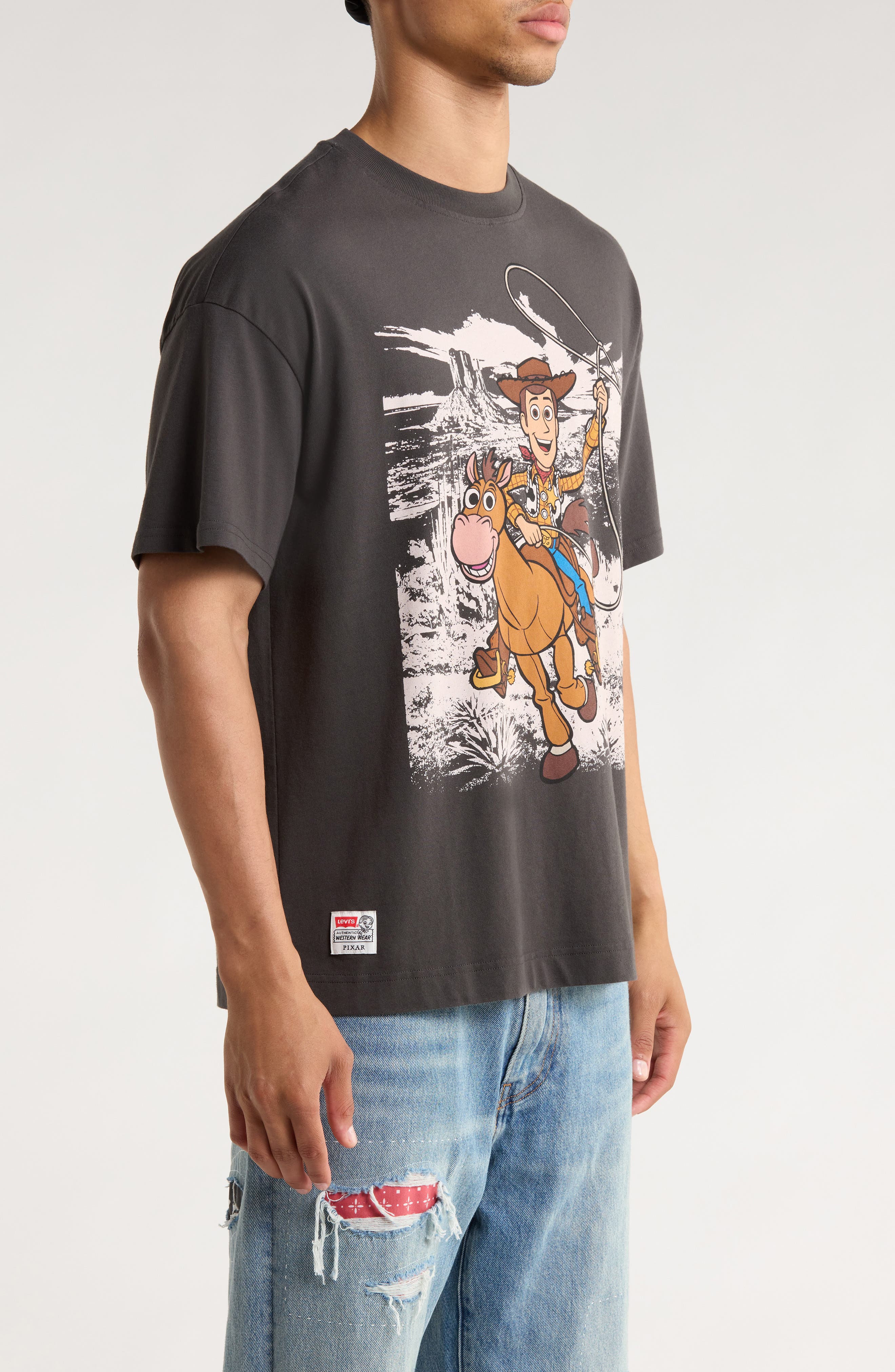 x Toys Story Woody Boxy Cotton Graphic T-Shirt (Men) | Nordstrom