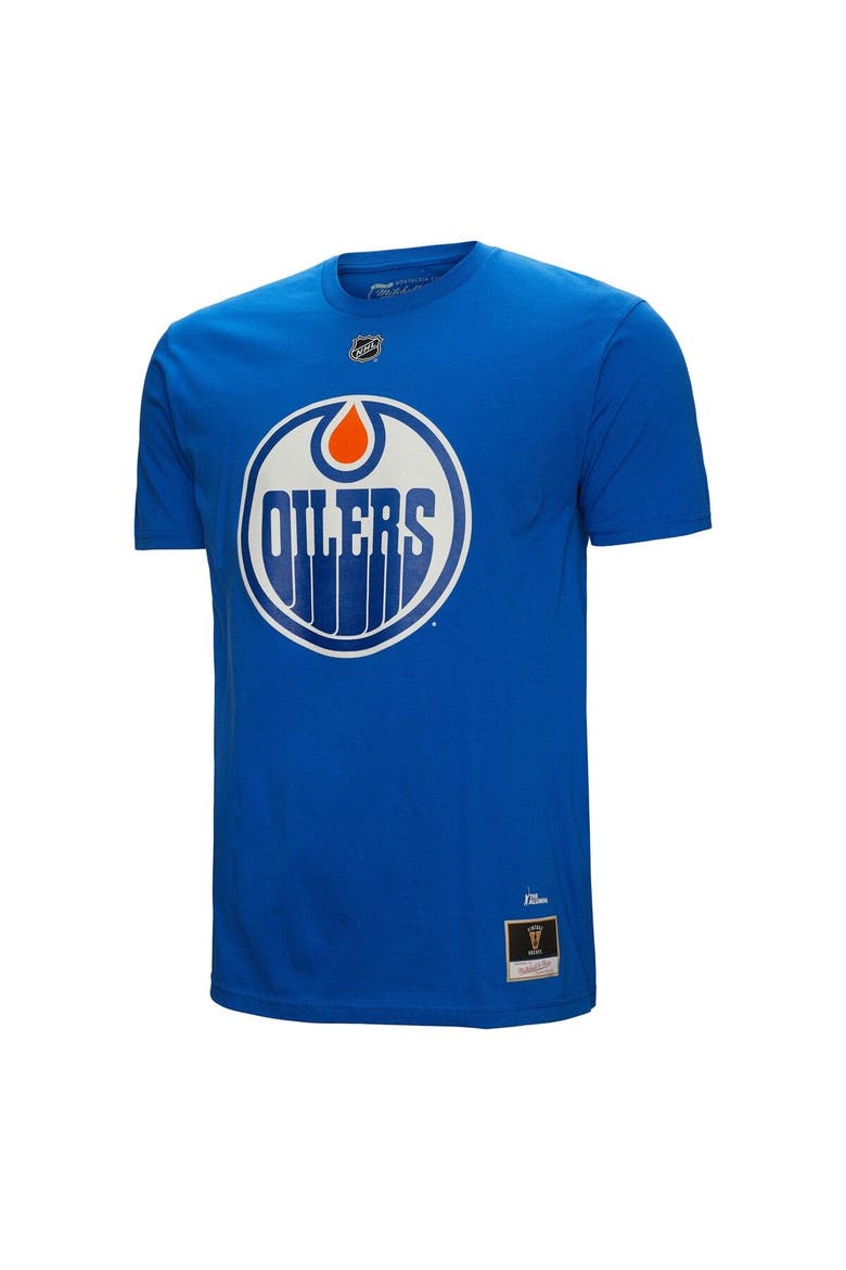 Men's Mitchell & Ness Grant Fuhr Royal Edmonton Oilers  Name & Number T-Shirt, Alternate, color, Royal
