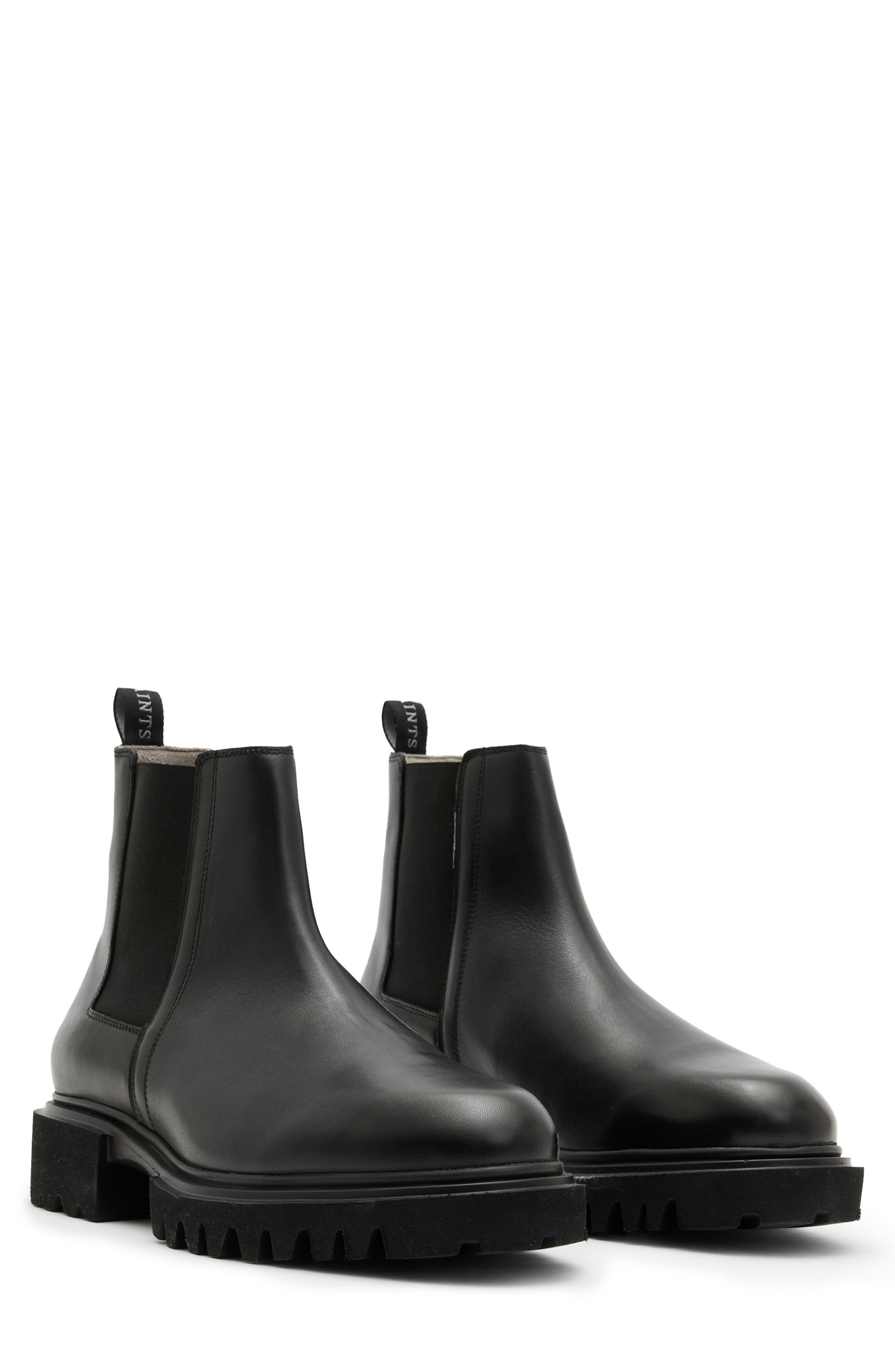 AllSaints Chelsea Boot, Main, color, Black