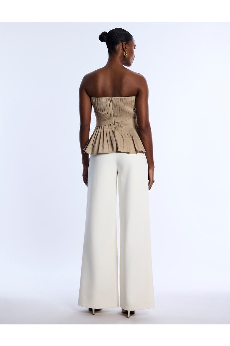 Stretch Linen Top, Alternate, color, Sandstone