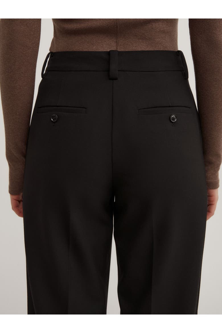Tailored Straight Leg Pants, Alternate, color, Black