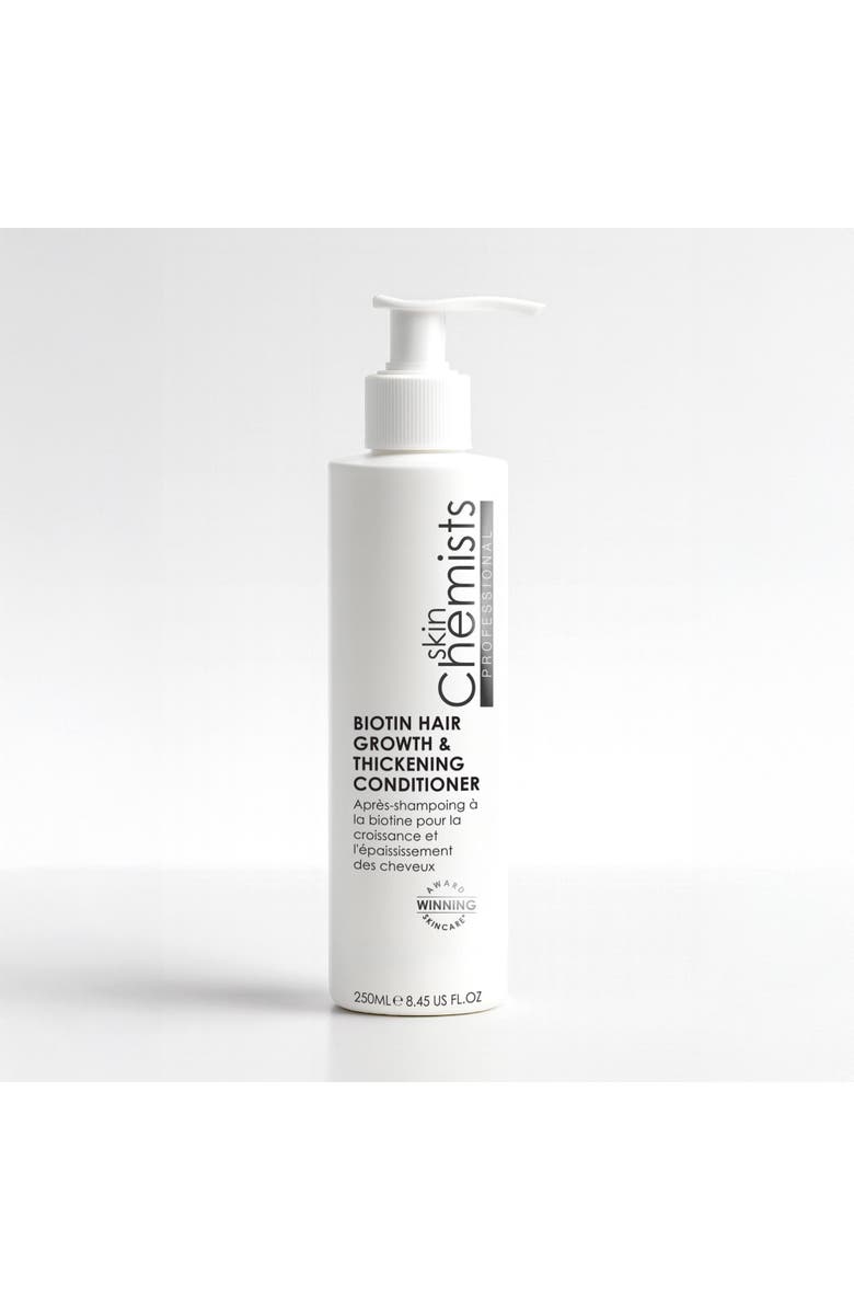 SKINCHEMISTS Biotin Hair Growth & Thickening Conditioner 250ml, Main, color, White