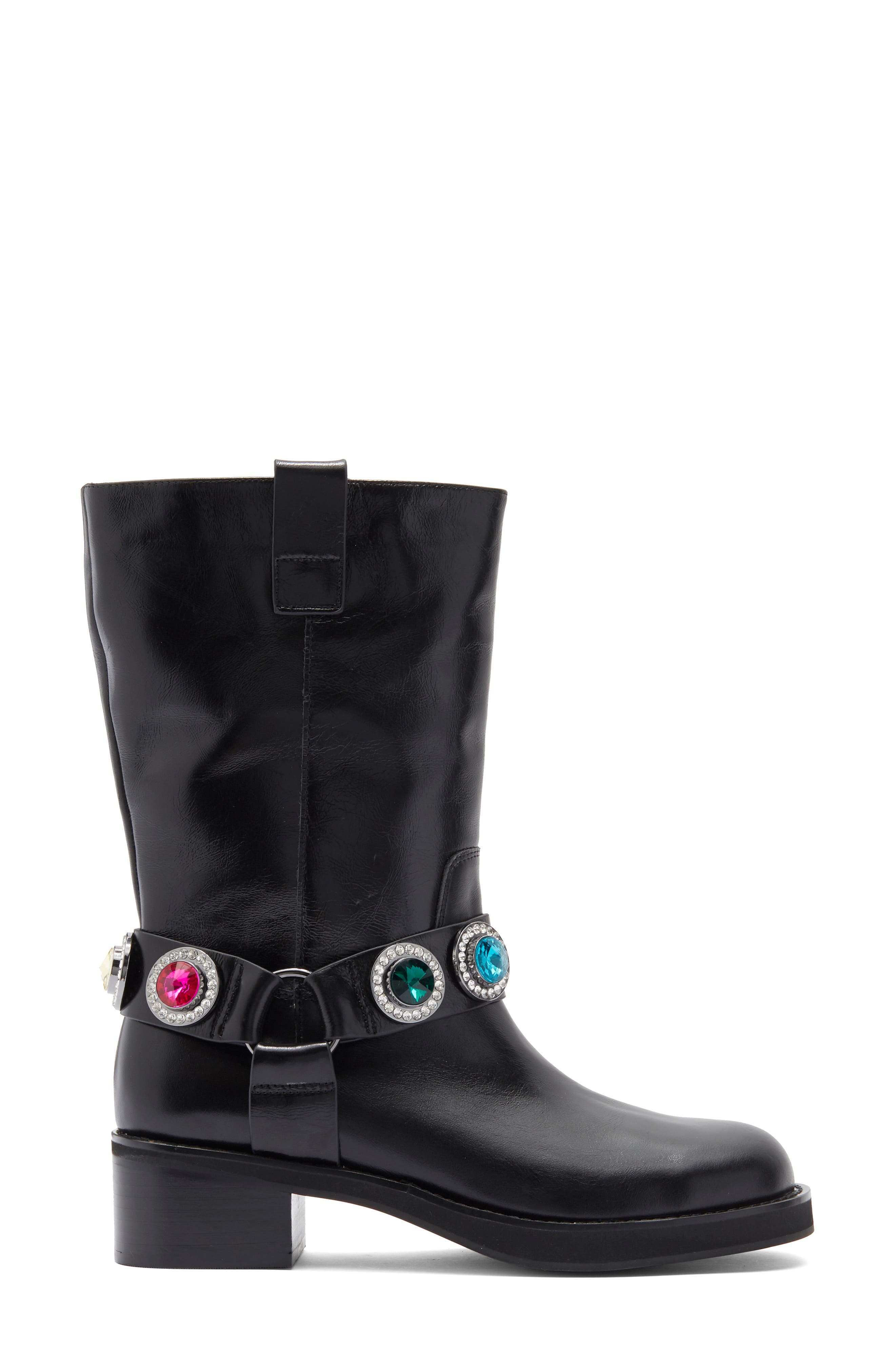 Kurt Geiger London Octavia Bejeweled Boot, Alternate, color, Black/ Comb