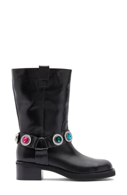 Kurt Geiger London Octavia Bejeweled Boot In Black